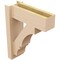 Ekena Millwork 6-in W x 16-in D x 20-in H Balboa Block Rough Cedar Woodgrain TimberThane Outlooker, Primed Tan OUTUR060X16X20BOA44RCPR - alternate 5